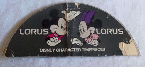 Lorus Disney Character Timepieces Display Case Topper Plastic Missing One Tab