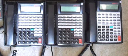 LOT OF 3 WIN MK-440CT 32D TELEPHONE BLACK PHONE