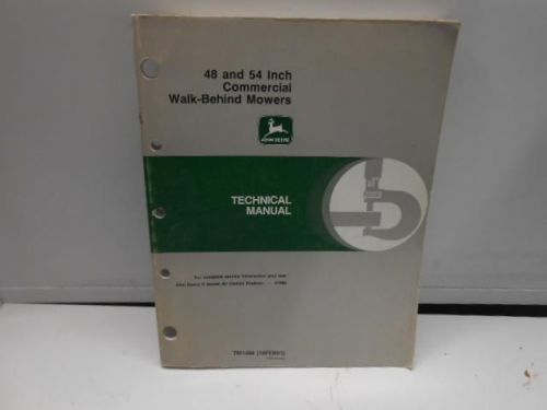 USED JOHN DEERE 48 AND 54&#034; COMMERCIAL WALK-BEHIND MOWER MANUAL -19L5