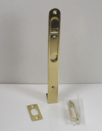 7&#034; polished brass door flush bolt round end for sale