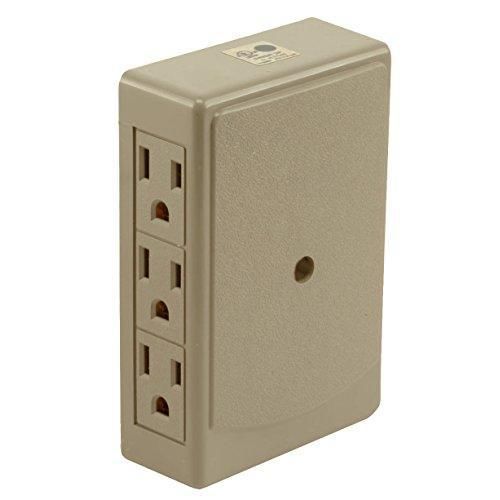 Cord protector 6 outlet wall tap splitter - side entry - ul-listed new for sale
