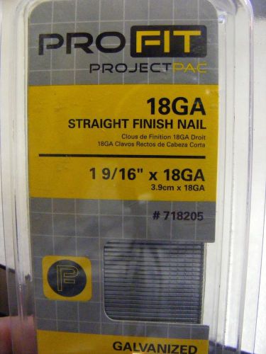 Lot of 3-1-9/16&#034; finish nails for 18 gauge straight finish nailer 1,000ct  pack