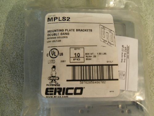 Erico caddy mpls2 double gang mounting bracket for low voltage mib 10pcs. for sale