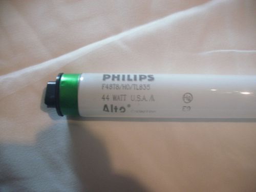 24 philips alto f48t8/tl835/ho 44w 48&#034; 3500k high output light bulb free shippin for sale