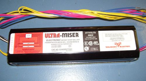 Ultra-miser electronic instant start ballast 277v for 2 f40t12, f30t12, f40t10.. for sale