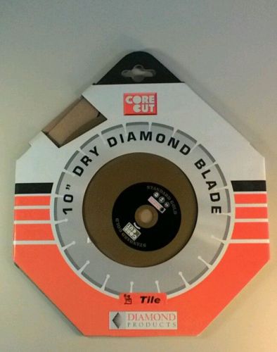 New core cut 10&#034; dry diamond tile blade diamond products no. 12379 for sale