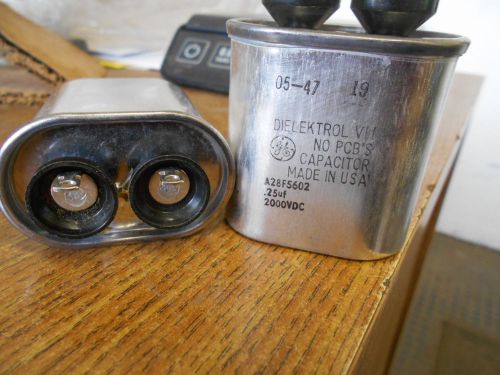 NEW GENERAL ELECTRIC CAPACITOR A28F5602 LOT OF 2