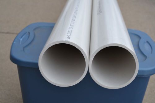 4&#034; schedule 40 pvc pipe solid core (1 foot piece) for sale