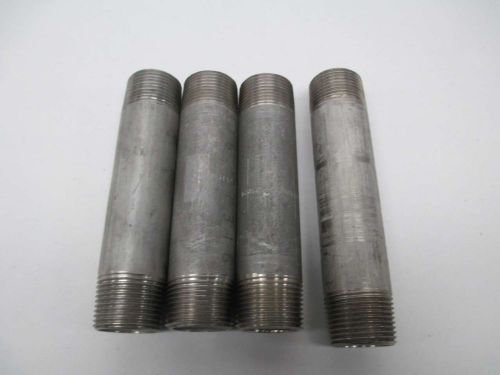 Lot 4 new assorted 1in npt male pipe fitting nipple d361956 for sale
