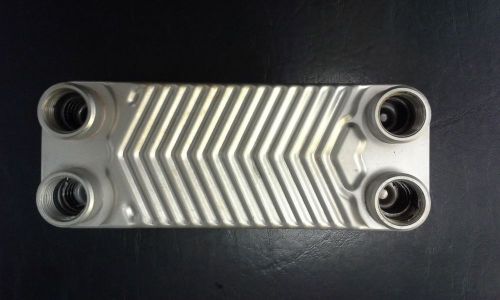 8-Plate Water to Water 3&#034;x8&#034; Brazed Plate Heat Exchanger 1/2&#034; FPT