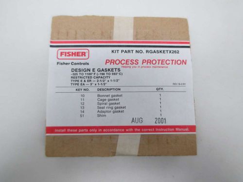 NEW FISHER RGASKETX262 GASKET SET REPLACEMENT PART D342037