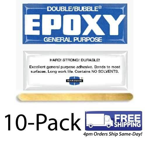 10-Pack-Double Bubble &#034;Blue Label&#034; Slow-Setting General Purpose Epoxy #04005