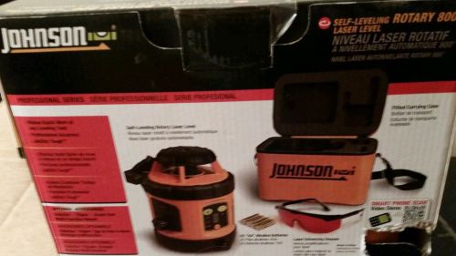 Johnson self-leveling rotary 800 laser level, model# 40-6515 w/detector #40-6705 for sale