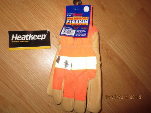 Kinco Scotchlite WATERPROOF Reflective Gloves  1938KWP.   lot of 6.      Large