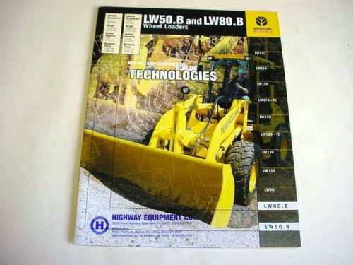 New Holland LW50.B LW80.B Wheel Loaders Brochure