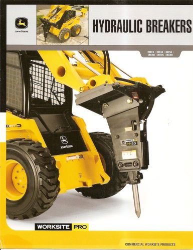 Equipment brochure - john deere - hh15 et al - hydraulic breakers - 2007 (e1642) for sale