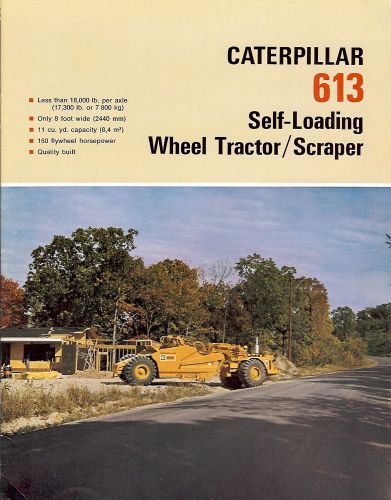 Equipment Brochure - Caterpillar - CAT - 614 - Wheel tractor Scraper (E1527)