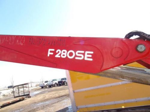 Fassi 280se truck crane loader boom extendable pallet forks clam loader knunkle