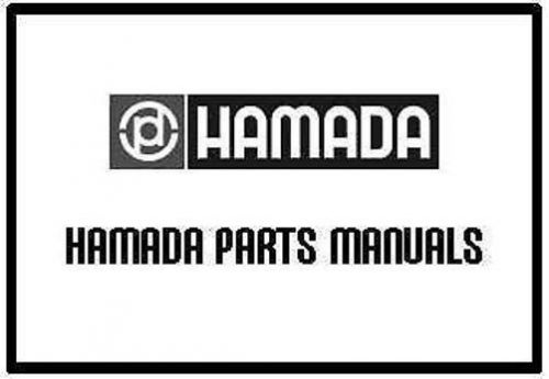 Hamada Printing Presses Parts Manuals on PDF