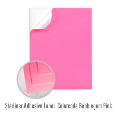 Starliner  Mac Tac mactac  adhesive label sl-2447 Bubble Gum Pink 100 sheets