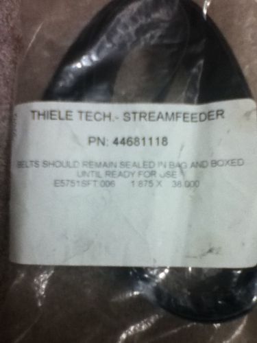 Stream feeder transport belt 44681118 sft 1.875w x38l for sale
