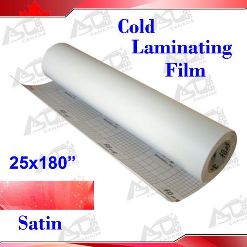 180x25&#034; 3mil sain matt paper adhesive glue vinyl cold laminating film laminator for sale