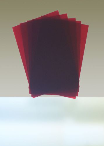 Rubylith, lot of 5 sheets, 11&#034; x 17&#034;, red for sale
