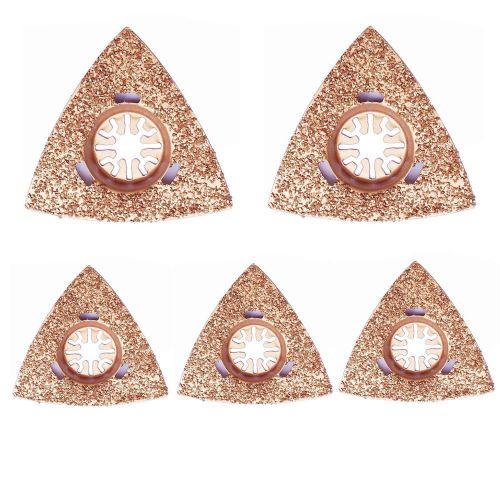 5pcs of carbide grout oscillating blades for cutting concrete Triangle Carbide