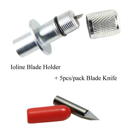Ioline blade holder 51mm length + 45 degree blades knife 5pcs for vinyl cutter for sale