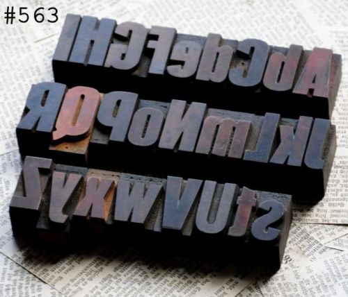 A-Z alphabet letterpress wood printing blocks wooden type woodtype printer ABC