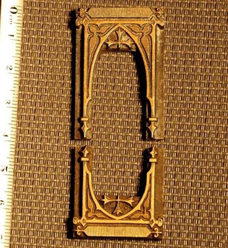 2x Art Nouveau ornament bookbinding Brass Type Letterpress hot stamp bookbinder