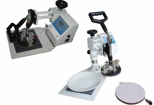 New plate heat press w/ both 4&#034; &amp; 6&#034; diameter heat mats for sale