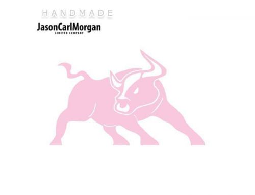 JCM® Iron On Applique Decal, Bull Soft Pink