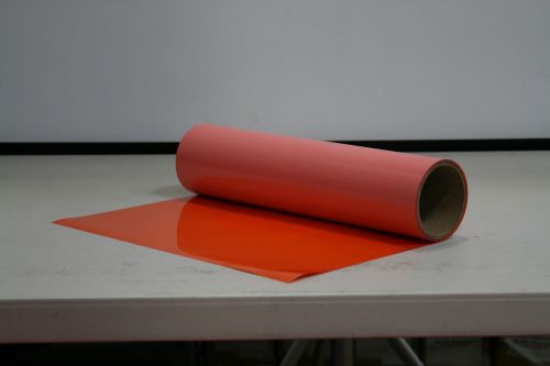 Stahls&#039; fashion-lite cuttable heat transfer vinyl - orange - 15&#034; x 5 yards for sale