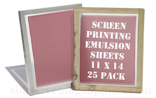 Yudu Style Emulsion Sheets - 25  Pack - 11&#034;x14&#034;