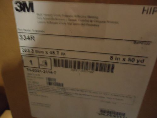 3M 334R High Intensity Reflective Sheeting 8&#034; x 50 Yd 42-0301-2154-7