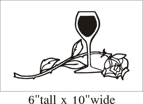 2X Wine and Roses Funny Car Truck Bumper Vinyl Sticker Decal Art Gift -1953