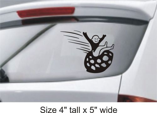 2X Jump on Egg Black Personalized Funny Car Vinyl Sticker  Gift- FAC - 82
