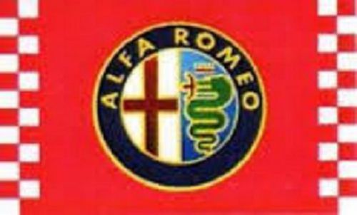 Alfa Romeo Red Racing Flag 3&#039; x 5&#039; Banner