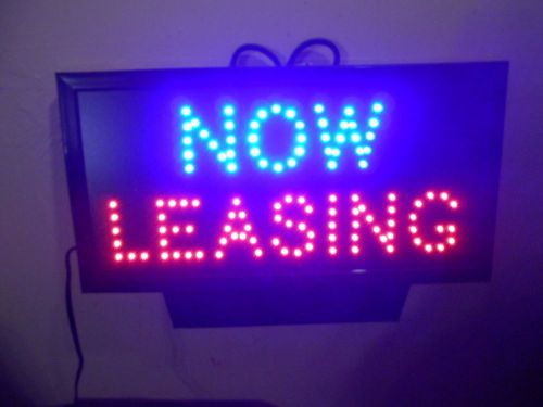 NOW LEASING LED signs 9 X 18
