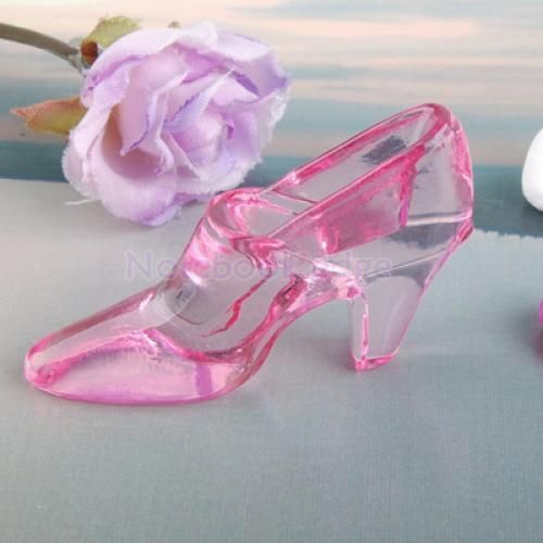 High heel ring jewelry display holder case stand pink for sale
