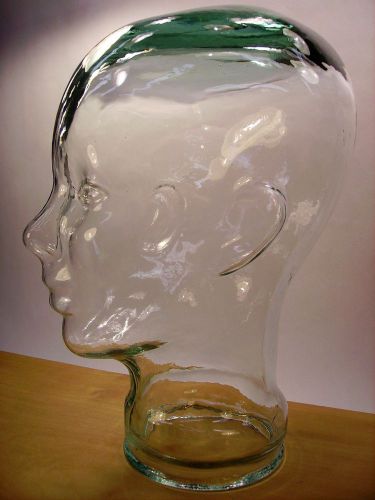 Glass Mannequin Head Life Size Vintage