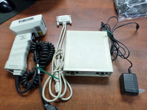 Percon Series 20 Plus Decoder with power adapter,Percon barcode scanner &amp; cables