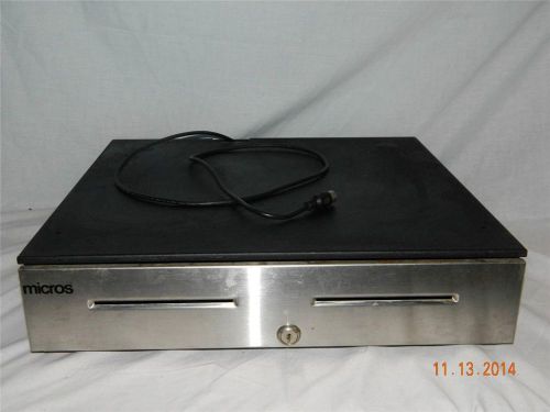 Micros Cash Drawer Bill Coin Till Money Drawer for Register with Cord