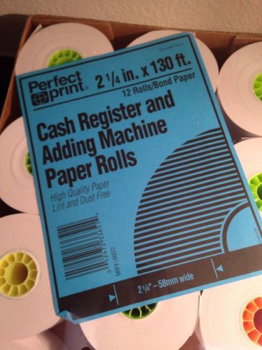 2 1/4&#034; Cash Register &amp; Add Rolls 130 ft. 11 Pack ,Perfect Print High Quality