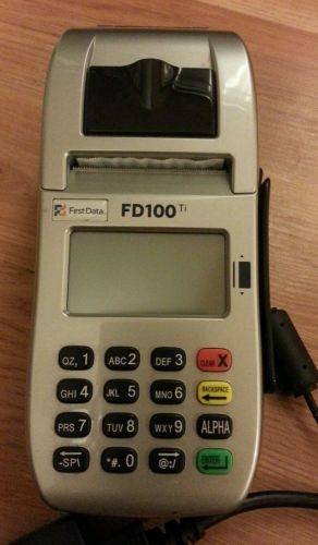 First Data FD 100ti Credit Card Terminal Used but works great