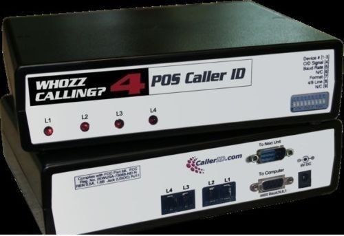 Whozz calling? inbound and outbound multiline caller id pcamerica 4 lines for sale