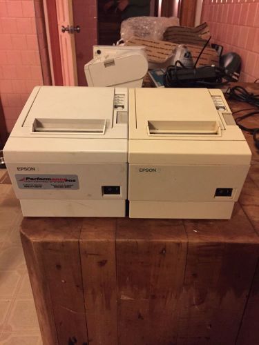 2 Epson thermal pos printers 1 m129a and 1 m129b