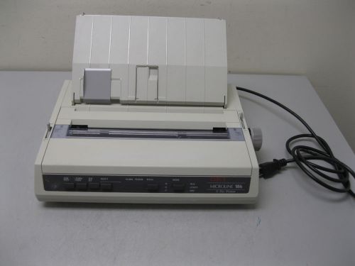 OKI Microline 186 Model D22300A Printer 9-Pin G8 (1724)