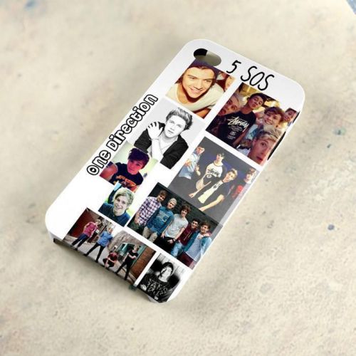 One Direction 5SOS Collage Face A90 iPhone 4/5/6 Samsung Galaxy Case